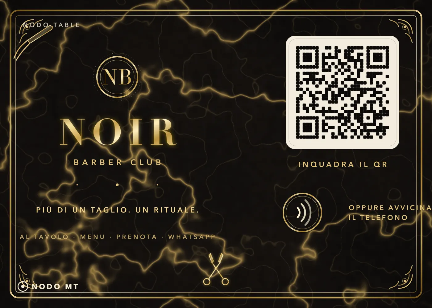 NODO MT Table di NOIR Barber Club